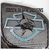 98-2024 Road Glide 3D shark speakers grill covers set