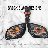 98 to 2024 Road Glide 3D shield speakers grill covers set