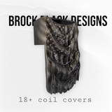 Draped American flag coil cover