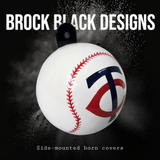3D baseball themed horn cover