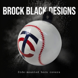 3D baseball themed horn cover