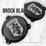 97-25+ Harley inner 3D SOUTHERN EUROPEAN TASK FORCE Airborne speakers grill covers set