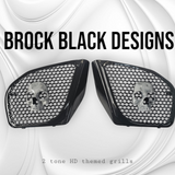 98-2024 Road Glide 3D Ancient Skull speakers grill covers set