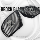 98-2024 Road Glide 3D Ancient Skull speakers grill covers set