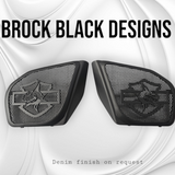 98-2024 Road Glide 3D shark speakers grill covers set