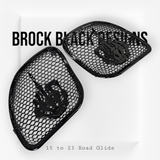 98-2024 Road Glide 3D middle finger speakers grill covers set