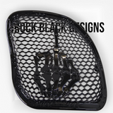 98-2024 Road Glide 3D middle finger speakers grill covers set