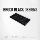 117 or 121  air cleaner insert 3D motor size