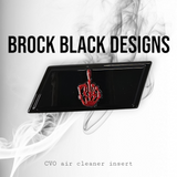 117 or 121  air cleaner insert 3D middle finger