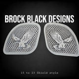 98-2024 Road Glide 3D Eagle speakers grill covers set