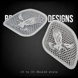 98-2024 Road Glide 3D Eagle speakers grill covers set