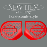 23.5+ Harley inner 3D shield speakers grill covers set