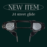 23.5+ Harley inner 3D shield speakers grill covers set