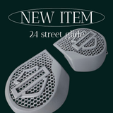 23.5+ Harley inner 3D shield speakers grill covers set