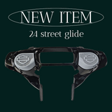 23.5+ Harley inner 3D shield speakers grill covers set