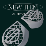 23.5+ Harley inner 3D shield speakers grill covers set