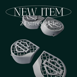 23.5+ Harley inner 3D shield speakers grill covers set