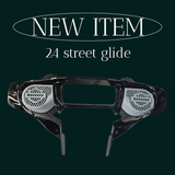 23.5+ Harley inner 3D shield speakers grill covers set