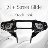 23.5+ Harley inner 3D shield speakers grill covers set