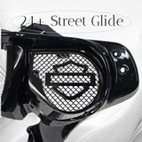 23.5+ Harley inner 3D shield speakers grill covers set
