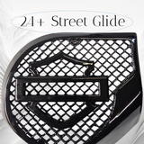 23.5+ Harley inner 3D shield speakers grill covers set