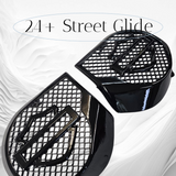 23.5+ Harley inner 3D shield speakers grill covers set