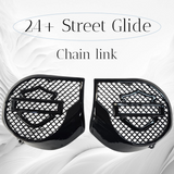 23.5+ Harley inner 3D shield speakers grill covers set