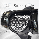 23.5+ Harley inner 3D shield speakers grill covers set