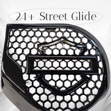 23.5+ Harley inner 3D shield speakers grill covers set
