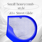 97-25+ Harley inner Touring 3D Navy speakers grill covers set