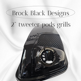 14-24 Harley Davidson bag lid Speaker Grill Cover 2" tweeter