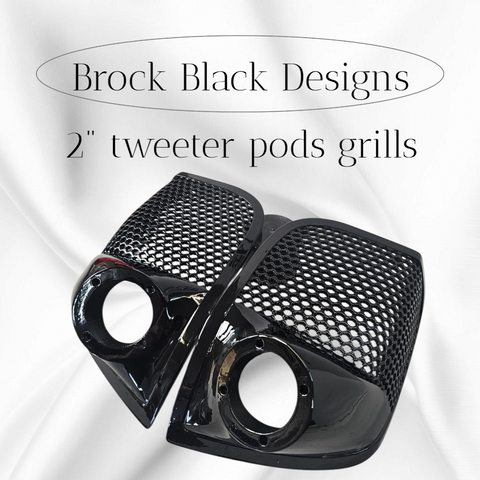 14-24 Harley Davidson bag lid Speaker Grill Cover 2" tweeter