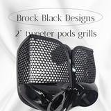 14-24 Harley Davidson bag lid Speaker Grill Cover 2" tweeter