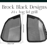 24+ Harley Davidson bag lid Speaker Grill Cover webbed skull