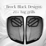 24+ Harley Davidson bag lid Speaker Grill Cover Guard shield theme