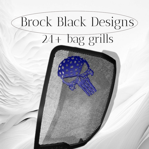 24+ Harley Davidson bag lid Speaker Grill Cover webbed punisher