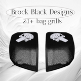 24+ Harley Davidson bag lid Speaker Grill Cover webbed punisher