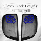 24+ Harley Davidson bag lid Speaker Grill Cover shark theme