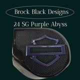 23.5+ Harley inner 3D shield speakers grill covers set