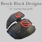 24+ Harley Davidson bag lid Speaker Grill Cover Guard shield theme