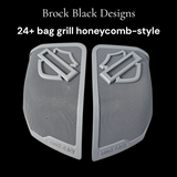 24+ Harley Davidson bag lid Speaker Grill Cover Guard shield theme