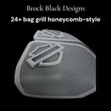 24+ Harley Davidson bag lid Speaker Grill Cover Guard shield theme