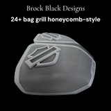 24+ Harley Davidson bag lid Speaker Grill Cover Guard shield theme