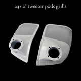 24+ Harley Davidson bag lid Speaker Grill Cover 2" tweeter