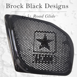 98-2024 Road Glide 3D Army speakers grill covers set