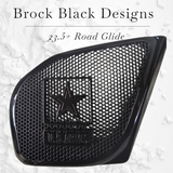 98-2024 Road Glide 3D Army speakers grill covers set