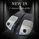 24+ Harley Davidson bag lid Speaker Grill Cover 2" tweeter