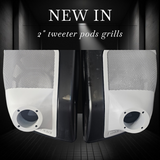 24+ Harley Davidson bag lid Speaker Grill Cover 2" tweeter