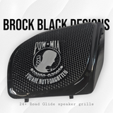 98-2024 Road Glide 3D POW MIA TRIBUTE speakers grill covers set