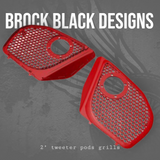 2024+ Road Glide with 2" tweeter speakers grill covers set